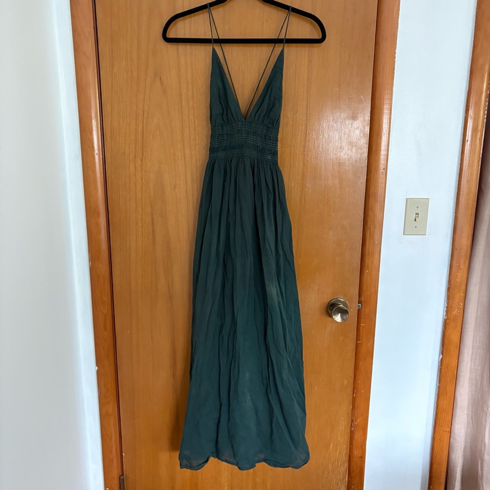 Faithfull the Brand Dark Green Maxidress